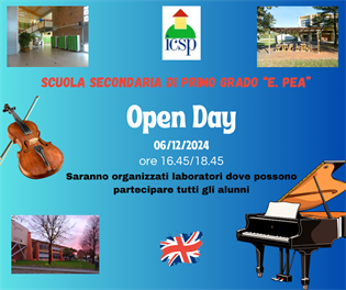 Open Day alla Scuola Secondaria di I Grado "E. Pea"