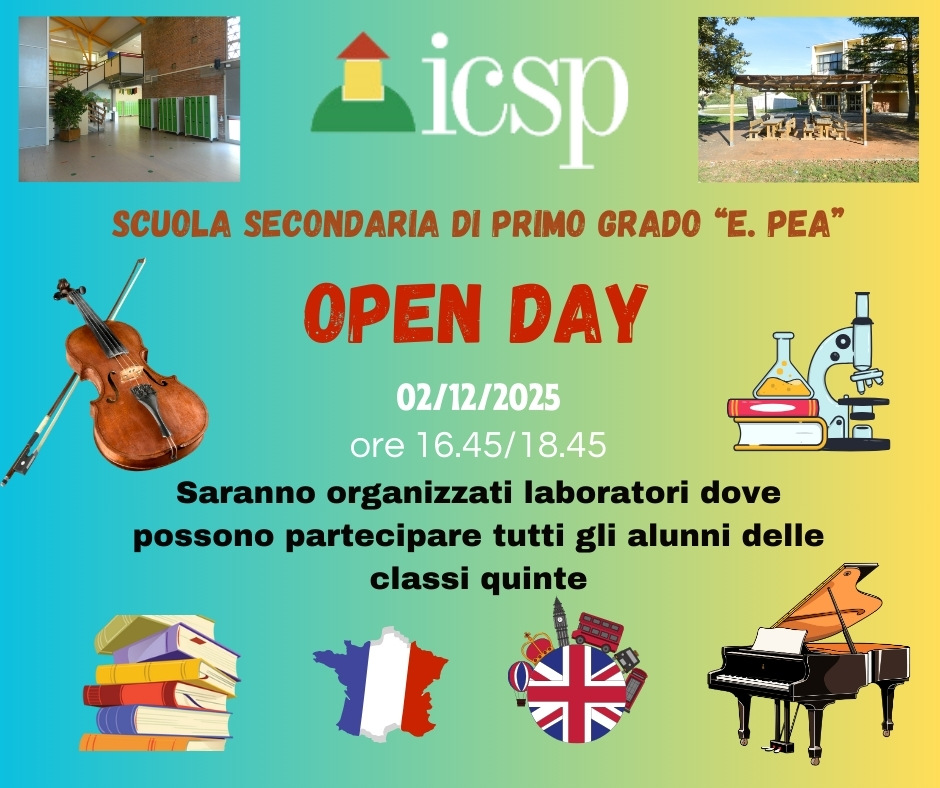 “Open Day” Scuola Secondaria di Primo Grado “E. Pea” di Porcari
