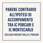 Comunicato del Collegio Docenti – Parere contrario ipotesi accorpamento IC Porcari – IC Montecarlo